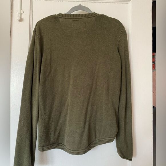 Natural Reflections Olive Green Sweater Size Large - Picture 3 of 6